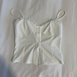 White going out top